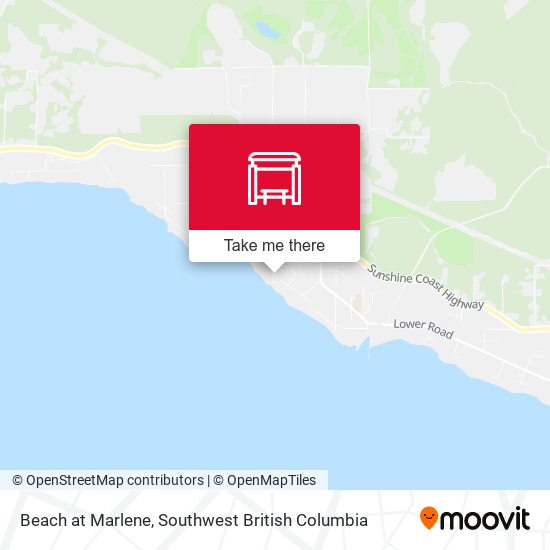 Beach at Marlene map