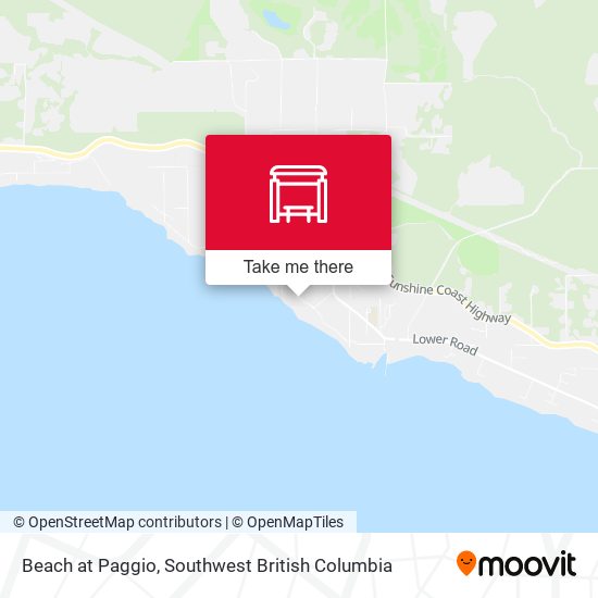 Beach at Paggio map