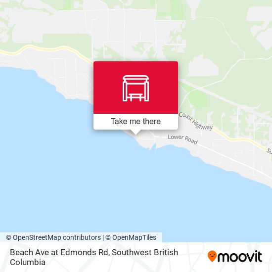Beach at Edmonds map