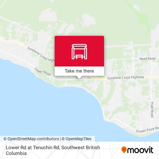 Lower Rd at Tenuchin Rd map