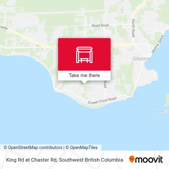 King Rd at Chaster Rd map