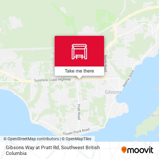 Gibsons Way at Pratt Rd map