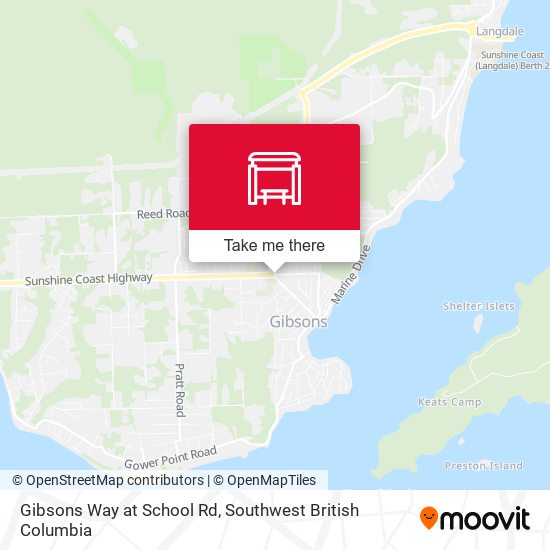 Gibsons Way at School Rd map