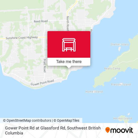 Gower Point Rd at Glassford Rd map