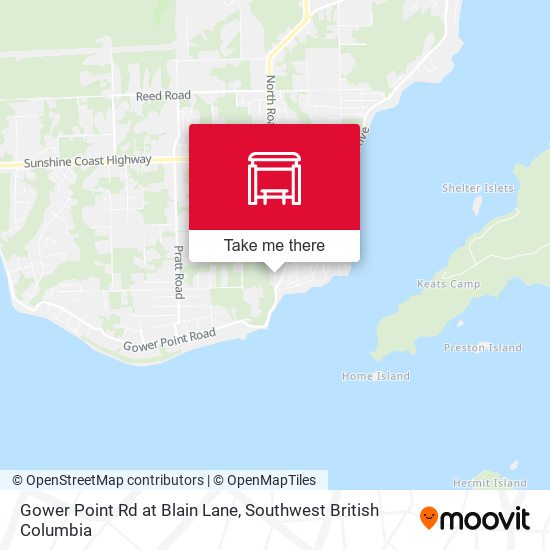 Gower Point Rd at Blain Lane map