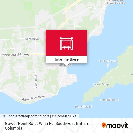 Gower Point Rd at Winn Rd map