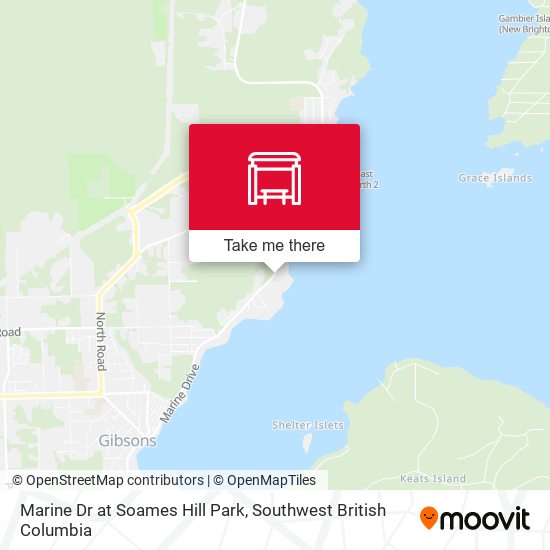 Marine Dr at Soames Hill Park map