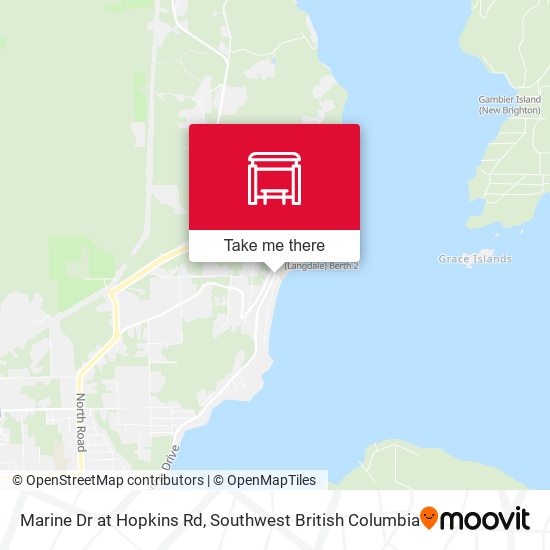 Marine Dr at Hopkins Rd map