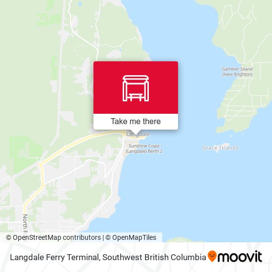 Langdale Ferry Terminal map