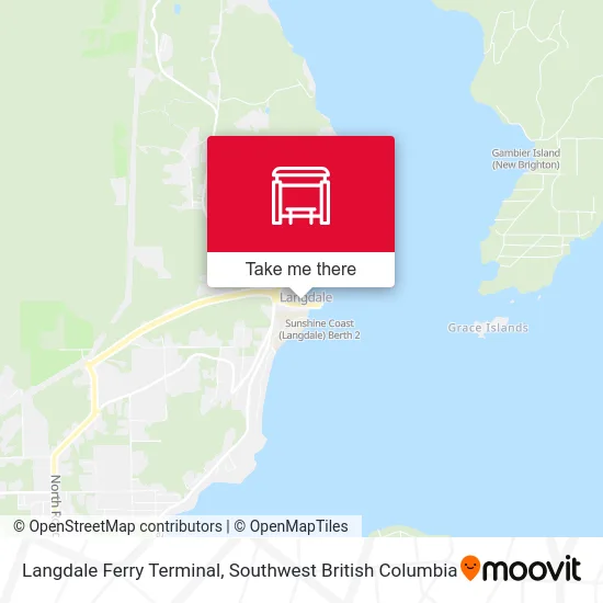 Langdale Ferry Terminal map