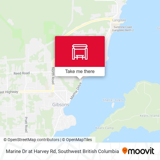 Marine Dr at Harvey Rd map