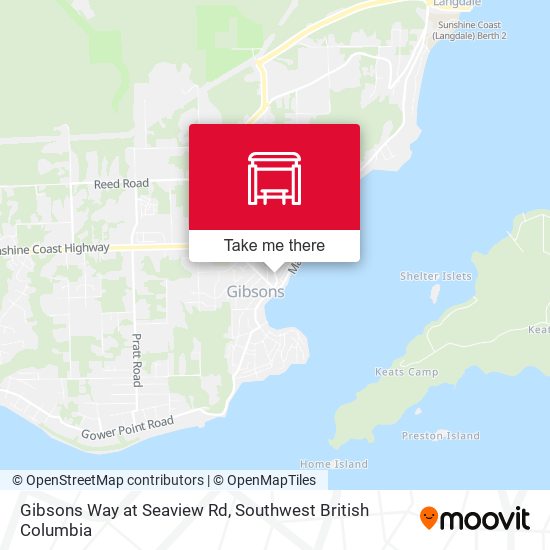 Gibsons Way at Seaview Rd map