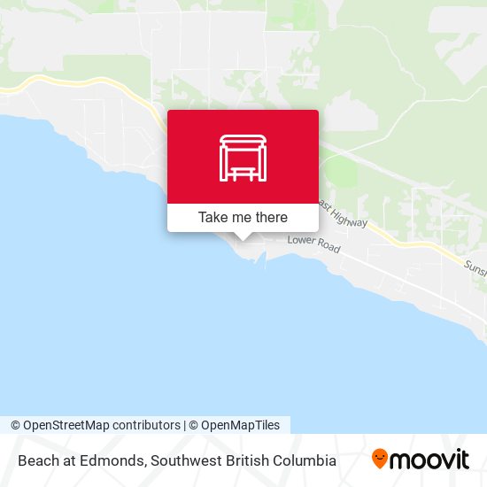 Beach at Edmonds map