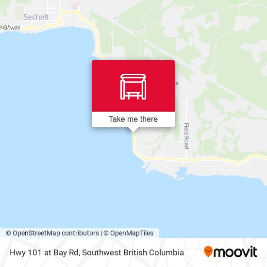 Hwy 101 at Bay Rd map