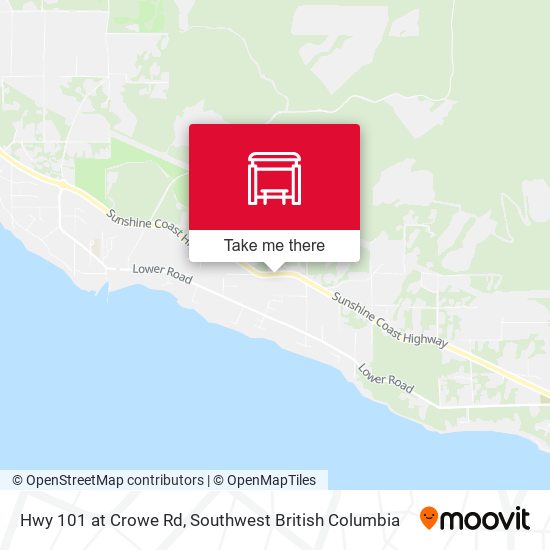 Hwy 101 at Crowe Rd map