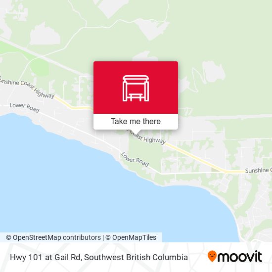 Hwy 101 at Gail Rd map