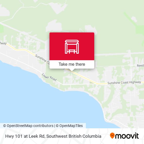 Hwy 101 at Leek Rd map