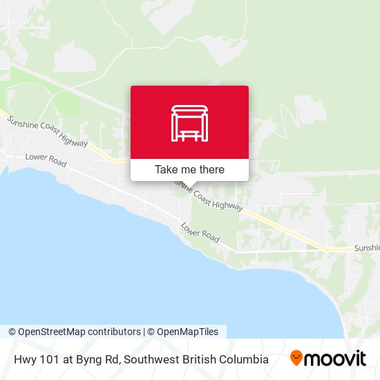 Hwy 101 at Byng Rd map