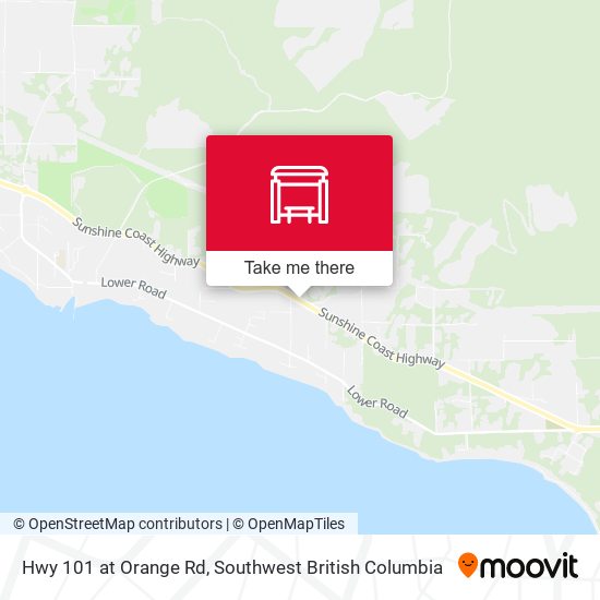 Hwy 101 at Orange Rd map