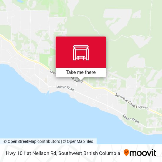Hwy 101 at Neilson Rd map