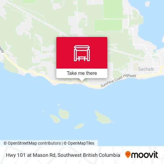 Hwy 101 at Mason Rd map