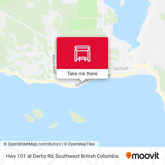 Hwy 101 at Derby Rd map