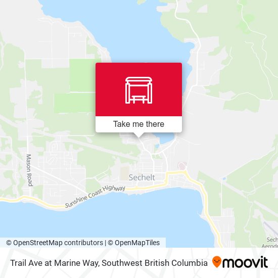 Trail Ave at Marine Way map