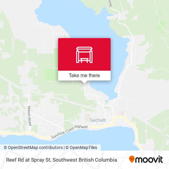 Reef Rd at Spray St map