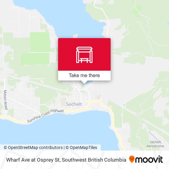 Wharf Ave at Osprey St map