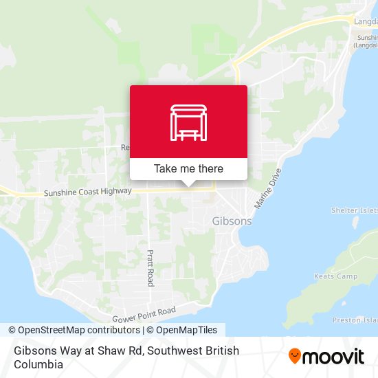 Gibsons Way at Shaw Rd map