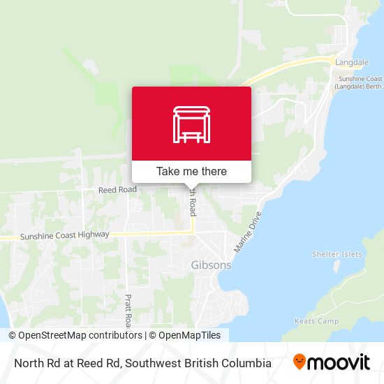 North Rd at Reed Rd map