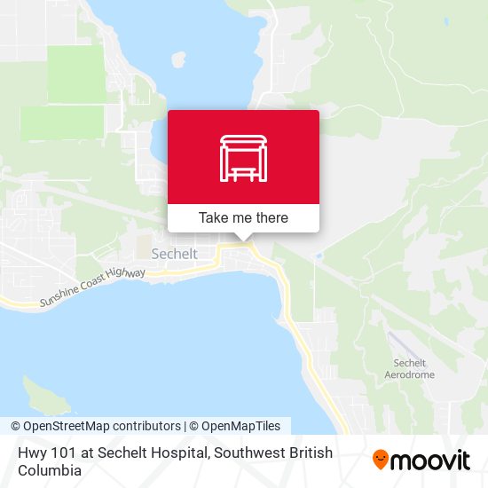 Hwy 101 at Sechelt Hospital plan