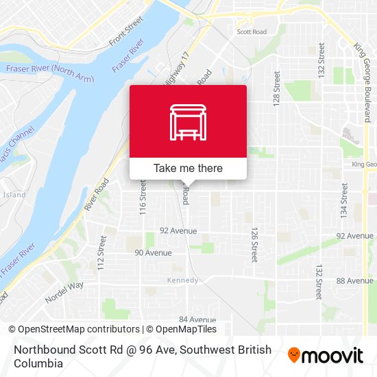 Northbound Scott Rd @ 96 Ave map