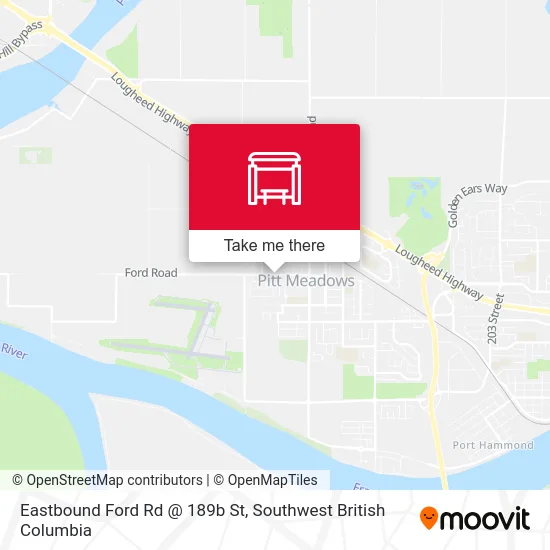 Eastbound Ford Rd @ 189b St map