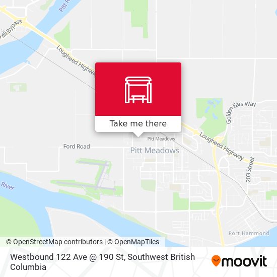 Westbound 122 Ave @ 190 St map