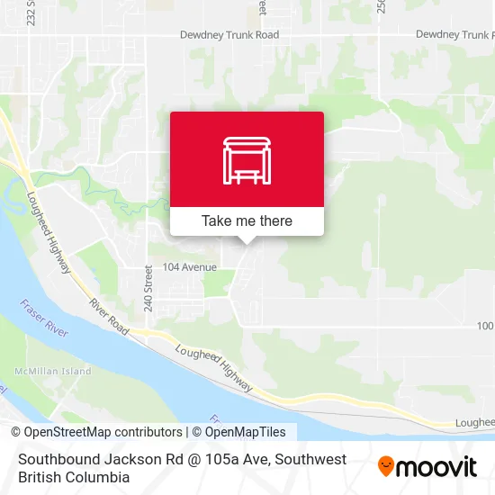 Southbound Jackson Rd @ 105a Ave map