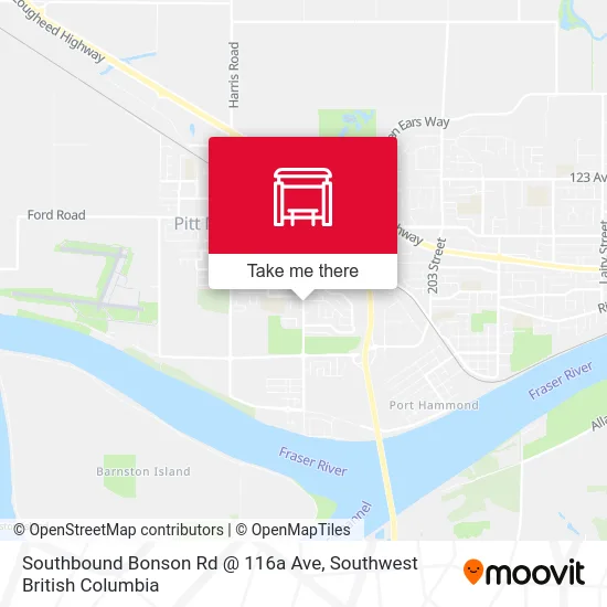 Southbound Bonson Rd @ 116a Ave map