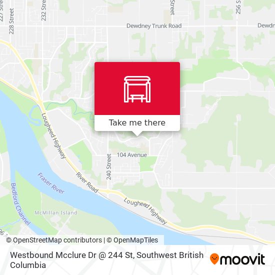 Westbound Mcclure Dr @ 244 St plan
