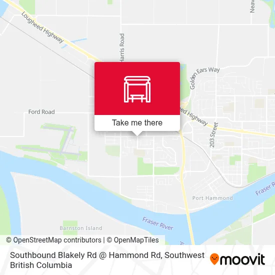 Southbound Blakely Rd @ Hammond Rd map