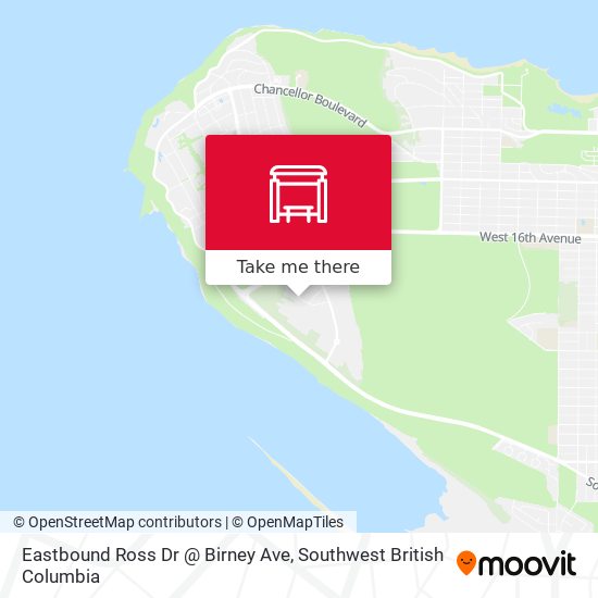 Eastbound Ross Dr @ Birney Ave map