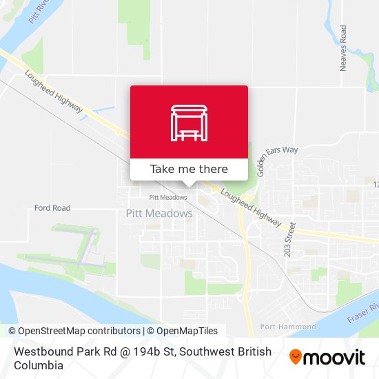Westbound Park Rd @ 194b St map