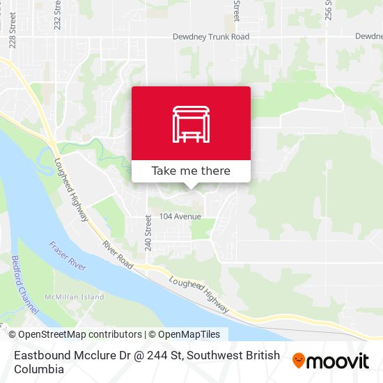 Eastbound Mcclure Dr @ 244 St plan