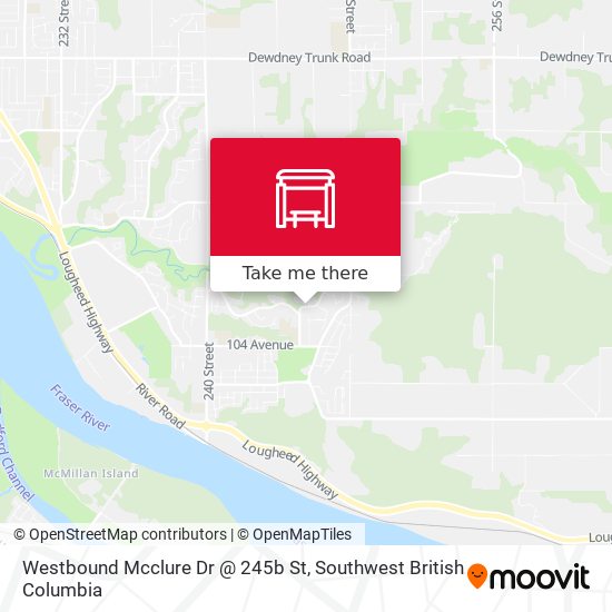 Westbound Mcclure Dr @ 245b St plan