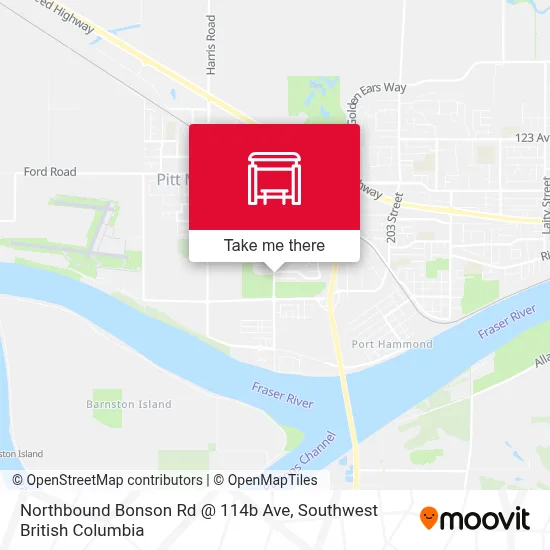 Northbound Bonson Rd @ 114b Ave map
