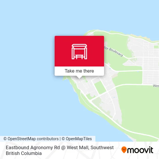 Eastbound Agronomy Rd @ West Mall map