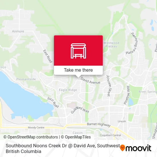 Southbound Noons Creek Dr @ David Ave map