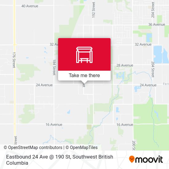 Eastbound 24 Ave @ 190 St map