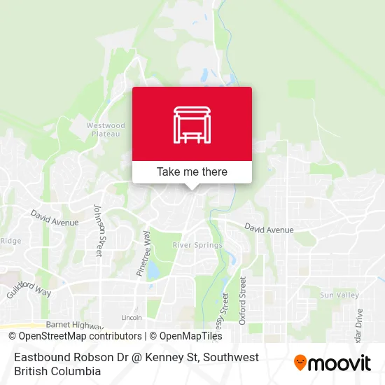 Eastbound Robson Dr @ Kenney St map