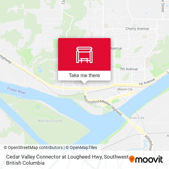 Cedar Valley Connector at Lougheed Hwy map