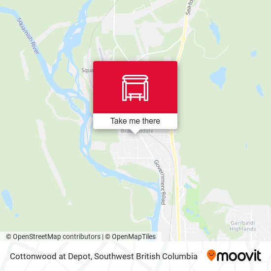 Cottonwood at Depot (NB) map